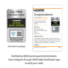 Load image into Gallery viewer, OPTICAL FIBER Ultra High Speed HDMI Cable