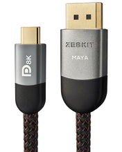 Load image into Gallery viewer, MAYA™ 8K Bi-Directional USB-C to DisplayPort 1.4 Cable