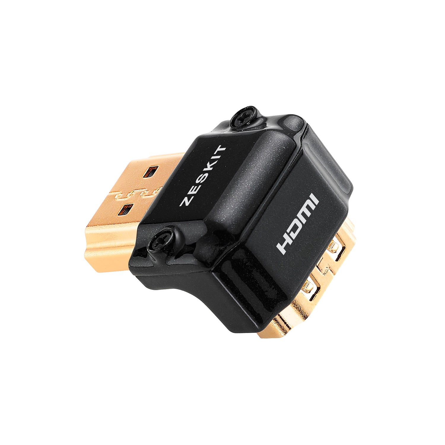 In-akustik HDMI Winkeladapter 90° – Kompakter Mini-Adapter Mit Vergoldeten Kontakten