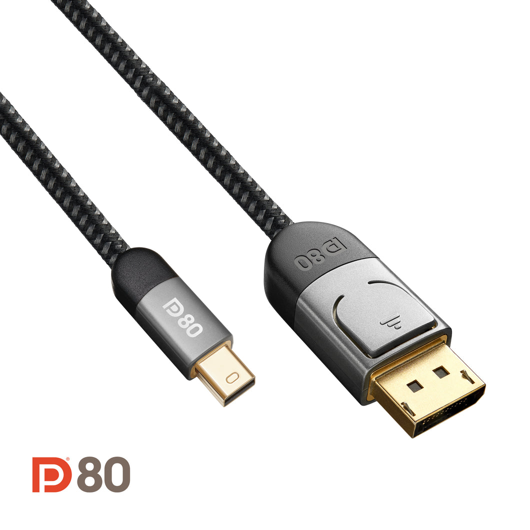 MAYA™ 16K Mini DisplayPort to DisplayPort 2.1 Cable