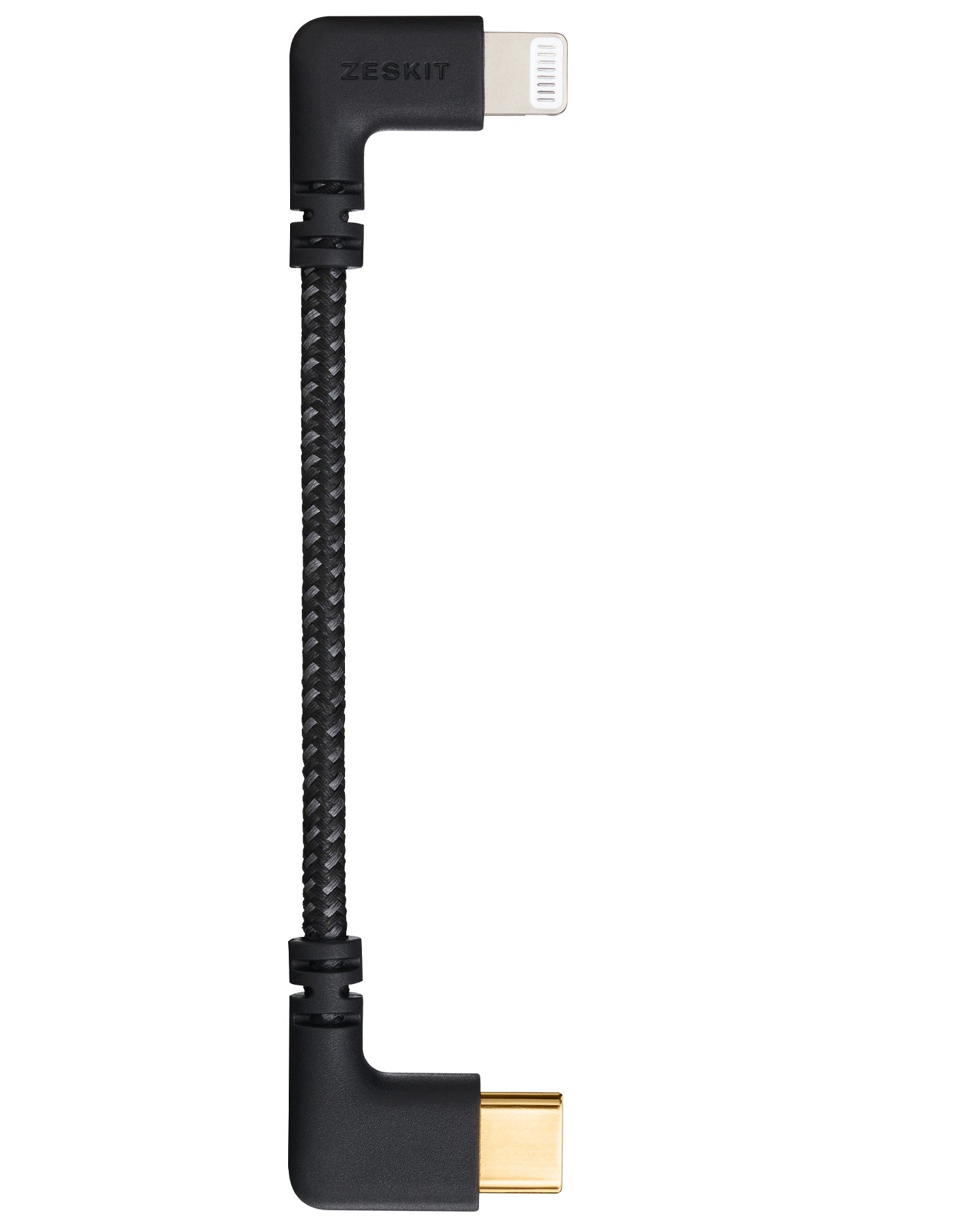 Zeskit MFi Certified Right Angle Lightning to USB-C Cable